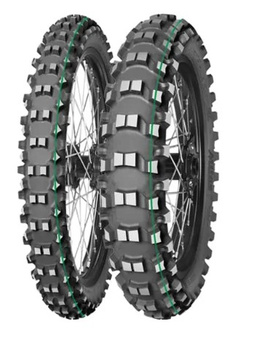 MITAS OPONA 110/100-18 TERRA FORCE-EX SM SUPER LIGHT (TECHNICAL ENDURO) (ZIELONY PASEK) 64R TYŁ DOT 04/2024 (zamiennik : 70000217)