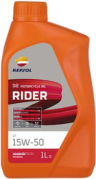 REPSOL OLEJ SILNIKOWY 4T RIDER 15W50 1L MA2 MINERALNY (12) - ZASTĘPUJE RP165M51