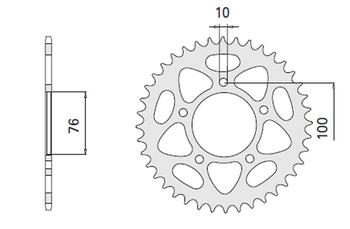 CHT ZĘBATKA TYLNA 4456 41 (2096-41) BENELLI 500/600/900