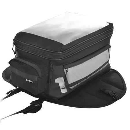 OXFORD TORBA NA ZBIORNIK MOTOCYKLA TANK BAG F1 TANK BAG LARGE 35L MAGNETIC (MAGNES) KOLOR CZARNY POJEMNOŚĆ 35L (ZASTĘPUJE OL431