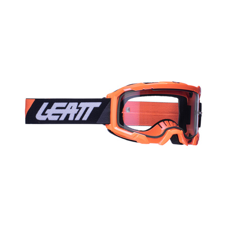 LEATT GOGLE VELOCITY 4.5 GOGGLE NEON ORANGE CLEAR 83% - KOLOR POMARAŃCZOWY FLUO/CZARNY SZYBKA PRZEŹROCZYSTA