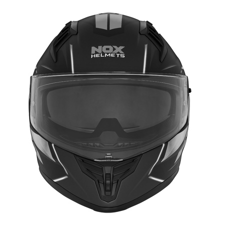 NOX KASK INTEGRALNY (FULL FACE) Z BLENDĄ N401 XENO KOLOR CZARNY/TYTANOWY MAT ROZMIAR M