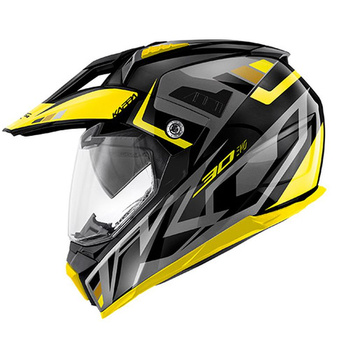 KAPPA KASK KV30 EVO GRAYER DUAL OFF ROAD Z SZYBĄ I BLENDĄ KOLOR CZARNY MAT/SZARY/ŻÓŁTY ROZM. L/60 ( HOMOLOGACJA ECE 22R06 )