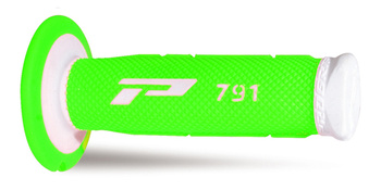 PROGRIP MANETKI PG791 OFF ROAD (22+25MM, DŁ.115MM) KOLOR BIAŁY / ZIELONY FLUO (DWUSKŁADNIKOWE) (791-241) (PG791WH/GRF)