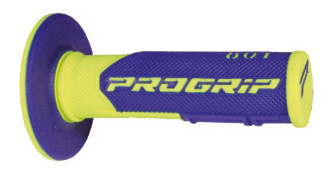 PROGRIP MANETKI PG801 OFF ROAD (22+25MM, DŁ.115MM) KOLOR ŻÓŁTY FLUO/NIEBIESKI (DWUSKŁADNIKOWE) (801-252) (PG801YLF/BL)