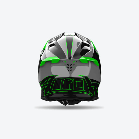 AIROH KASK CROSS / ENDURO / ATV / QUAD TWIST 3 SHARD GREEN GLOSS KOLOR ZIELONY FLUO/CZARNY/SZARY ROZMIAR XL