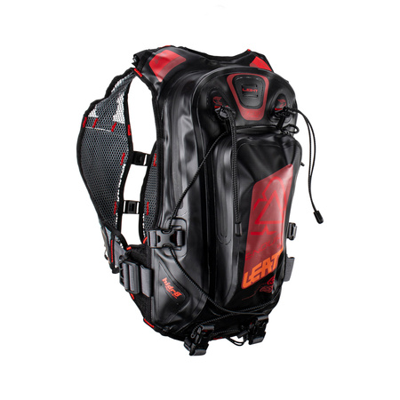 LEATT PROMOCJA CAMEL BAG (PLECAK) Z SYSTEMEM HYDRACYJNYM MTB HYDRADRI 2.0 WP HYDRATION (2,0L PŁYN, 5L CARGO) BLACK/FLAME KOLOR CZARNY/BORDOWY ROZMIAR XS-XXL