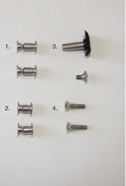 LEATT ZESTAW ŚRUB DO OCHRANIACZY SZYI LEATT DBX/GPX PRO/PRO LITE (CZĘŚCI ZAMIENNE)