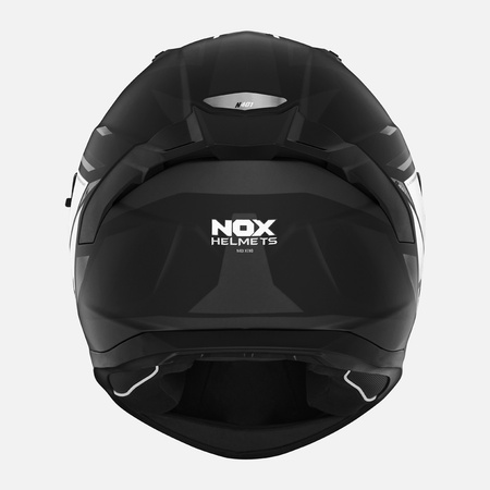 NOX KASK INTEGRALNY (FULL FACE) Z BLENDĄ N401 XENO KOLOR CZARNY/BIAŁY MAT ROZMIAR L