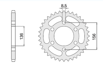 CHT ZĘBATKA TYLNA 830 46 HUSQVARNATE 610 (817-46)