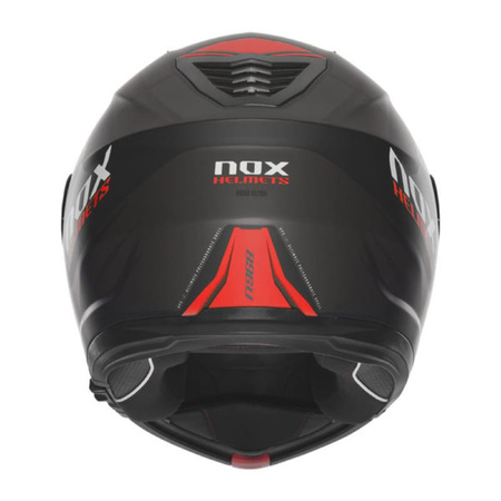 NOX KASK SZCZĘKOWY (FLIP-UP) Z BLENDĄ N968 ULTRA KOLOR CZARNY/CZERWONY MAT ROZMIAR XXL