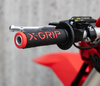 X-GRIP MANETKI (GRIPY) BRAAAAP GRIPS LOCK-ON-GRIP (Z ADAPTERAMI ROLGAZU) RED OPEN END (Z OTWOREM) KOLOR CZERWONY