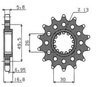 SUNSTAR ZĘBATKA PRZEDNIA 2068 16 HONDA CBR 600 '99-'20, CBR 600RR '03-'22, CBR 900/929/954RR FIRE BLADE '92-'03, CBR 1000 '04-'22, VTR 1000 SP1/SP2 '00-'06 KONWERSJA NA ŁAŃC. 520 (206816JT) - WYPRZEDAŻ