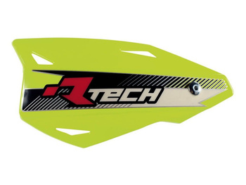 RACETECH (RTECH) OSŁONY RĄK (HANDBARY) VERTIGO CROSS/ENDURO KOLOR ŻÓŁTY NEON (Z MOCOWANIAMI DO KIEROWNICY)