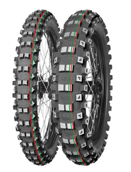 MITAS OPONA 110/100-18 TERRA FORCE MX-MH MEDIUM/HARD 64M TT (CZERWONY/ZIELONY PASEK) TYŁ DOT 2023 (DOT:XCDT) (26649) WYCOFANE (ZAMIENNIK:70000966)