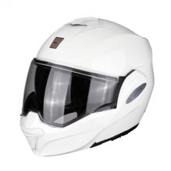 SCORPION KASK SZCZĘKOWY EXO-TECH CARBON SOLID WHITE KOLOR BIAŁY POŁYSK ROZMIAR M