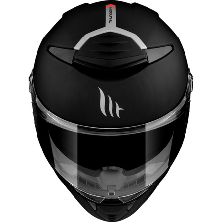 MT WYPRZEDAŻ KASK INTEGRALNY THUNDER 4 SV SOLID A1 MATT BLACK Z BLENDĄ KOLOR CZARNY MAT ROZMIAR XS