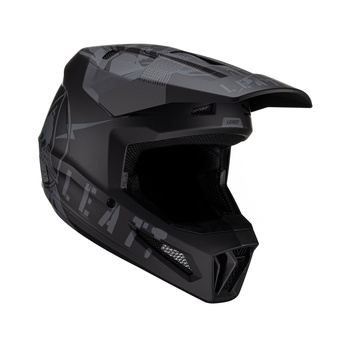 LEATT KASK MOTO 2.5 V23 HELMET STEALTH KOLOR CZARNY ROZMIAR M (57-58 cm)