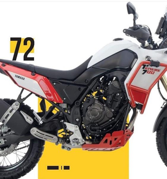 CROSSPRO PROMOCJA GMOLE ALUMINIOWE OSŁONY SILNIKA I CHŁODNIC YAMAHA XTZ 690 TENERE 700 (EURO 4 I EURO 5) '19 - '21 KOLOR CZERWONY