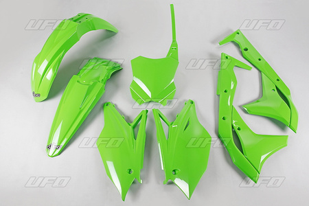 UFO KOMPLET PLASTIKÓW KAWASAKI KXF 250 '17 KOLOR ZIELONY (KA224E026)