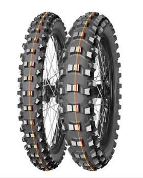 MITAS OPONA 120/80-19 TERRA FORCE MX-SM SOFT/MEDIUM 63M TT (CZERWONY/ŻÓŁTY PASEK) TYŁ DOT 2021 (DOT:CODJ) (27551) (WYCOFANE- ZAMIENNIK:70000939)