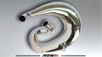 DEP PIPES PROMOCJA DYFUZOR/KOMORA/TUBA REZONANSOWA NIKLOWANA (FRONT EXHAUST PIPE NICKEL): HONDA CR 250 '97-'99 (NA ZAMÓWIENIE)