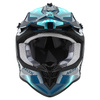 NOX KASK CROSS / OFFROAD N633 FUSION KOLOR SZARY/NIEBIESKI ROZMIAR S (ZAPIĘCIE MIKROMETRYCZNE)