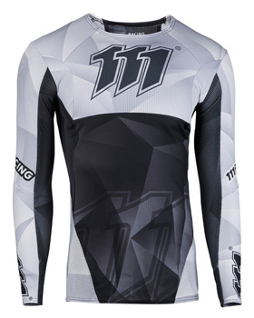 111 RACING KOSZULKA MOTO 111.1 - RAZOR BLACK KOLOR CZARNY/SZARY ROZMIAR XXXL