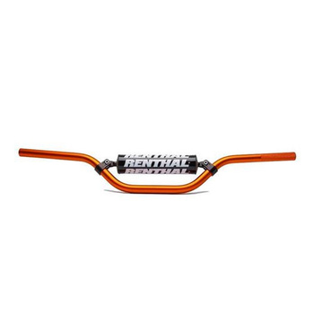 RENTHAL KIEROWNICA 7/8 CALA (22MM) MX MINI HANDLEBAR ORANGE KTM 65 SX PADDED KOLOR POMARAŃCZOWY Z GĄBKĄ