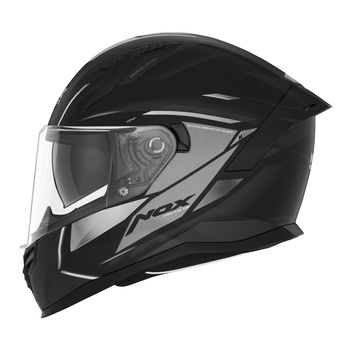 NOX KASK INTEGRALNY (FULL FACE) Z BLENDĄ N401 XENO KOLOR CZARNY/TYTANOWY MAT ROZMIAR M