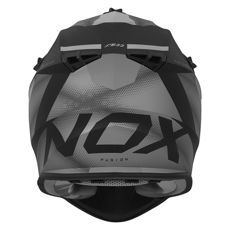 NOX KASK CROSS / OFFROAD N633 FUSION KOLOR CZARNY MAT/TYTANOWY ROZMIAR M (ZAPIĘCIE MIKROMETRYCZNE)