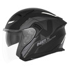 NOX KASK OTWARTY JET Z BLENDĄ N130 KLINT KOLOR CZARNY/SZARY/BIAŁY MAT ROZMIAR L