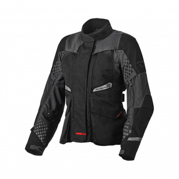 MACNA WYPRZEDAŻ KURTKA (WYPINANE TERMO I WYPINANY RAINTEX) DAMSKA FUSOR LADIES MOTORCYCLE JACKET BLACK KOLOR CZARNY ROZMIAR XL