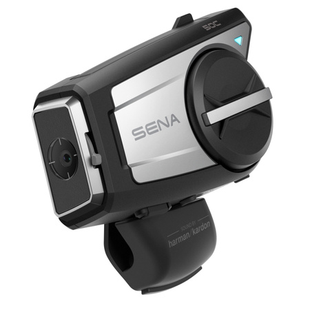 SENA INTERKOM MOTOCYKLOWY 50C-01 QUANTUM MESH 2.0 BLUETOOTH 5.0 DO 1600M Z KAMERĄ ULTRA HD 4K, RADIEM FM ORAZ SYSTEMEM AUDIO HARMAN KARDON ( 1 ZESTAW ) (EL)