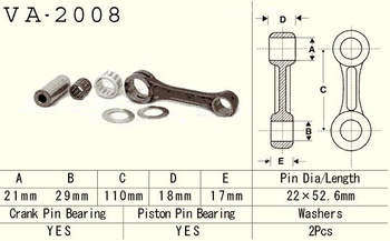 VESRAH KORBOWÓD YAMAHA YFM 350 (YFM350) BANSHEE '87-'06 (VA2008) (MADE IN JAPAN)