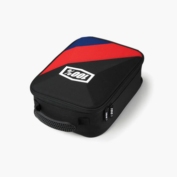 100 PROCENT FA23 GOGGLE CASE CORNERSTONE BLACK/RED/BLUE - PUDEŁKO / ETUI / CASE NA GOGLE KOLOR CZARNY/NIEBIESKI/CZERWONY