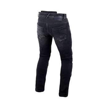 MACNA WYPRZEDAŻ SPODNIE JEANSOWE INDIVIDI MOTORCYCLE JEANS BLACK KOLOR CZARNY ROZMIAR 33