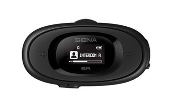 SENA INTERKOM MOTOCYKLOWY 5R BLUETOOTH 5.1 DO 700M Z WYŚWIETLACZEM LCD, GŁOŚNIKAMI HD SPEAKERS I UNIWERSALNYM ZESTAWEM MIKROFONÓW ( 1 ZESTAW ) (EL)