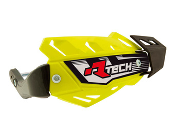 RACETECH (RTECH) OSŁONY RĄK (HANDBARY) FLX ATV/QUAD KOLOR ŻÓŁTY NEON (Z 3 RODZAJAMI MOCOWAŃ DO KIEROWNICY)