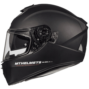 MT WYPRZEDAŻ KASK INTEGRALNY BLADE 2 SV SOLID MATT BLACK KOLOR CZARNY MAT ROZMIAR XS