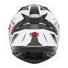 NOX KASK INTEGRALNY (FULL FACE) Z BLENDĄ N401 XENO KOLOR BIAŁY/CZERWONY ROZMIAR L