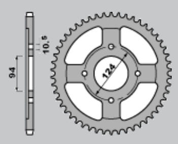 CHT ZĘBATKA TYLNA 282 37 HONDA CB550 F 76-80 (282-37) (JTR282.37)