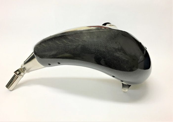 PROMX CARBON DUŻA OSŁONA DYFUZORA STANDARD (OEM) 2T KTM EXC 250/300 TBI '24-, SX 250/300 '23-, HUSQVARNA TE 250/300 TBI '24-, TC 250/300 '23-