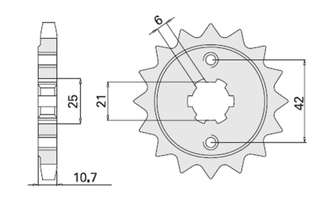 CHT ZĘBATKA PRZEDNIA 338 16 HONDA CB650 79-84 (JTF338.16) (338-16)