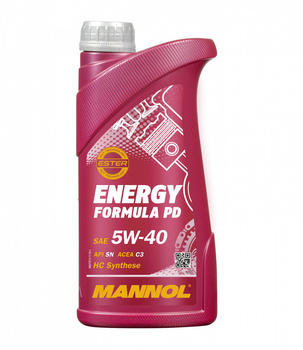 MANNOL OLEJ SILNIKOWY SAMOCHODOWY 5W40 ENERGY FORMULA PD 1 LITR (7913) (SYNTETYCZNY)