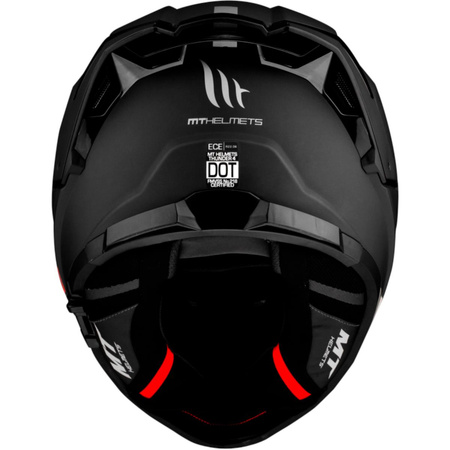 MT WYPRZEDAŻ KASK INTEGRALNY THUNDER 4 SV SOLID A1 MATT BLACK Z BLENDĄ KOLOR CZARNY MAT ROZMIAR XS