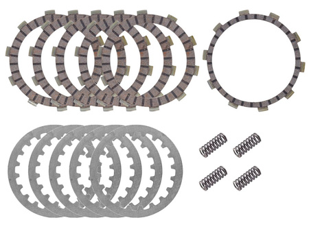 PSYCHIC 2024/08 TARCZE, PRZEKŁADKI I SPRĘŻYNY SPRZĘGŁOWE (KOMPLET) YAMAHA TT 225 '86-'87, TT-R 225 '99-'04, XT 225 '92-'07, TT-R 230 '05-'23, XT 250 '80-'84 (DRC229)