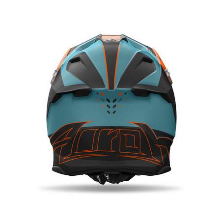 AIROH KASK CROSS / ENDURO / ATV / QUAD TWIST 3 SHARD ORANGE MAT KOLOR NIEBIESKI/POMARAŃCZOWY MAT ROZMIAR M