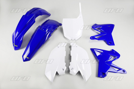 UFO KOMPLET PLASTIKÓW YAMAHA YZ 125 / 250 '02-'14 RESTYLING KOLOR OEM (NIEBIESKI/BIAŁY) (YA312E999)