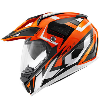 KAPPA KASK KV30 EVO GRAYER DUAL OFF ROAD Z SZYBĄ I BLENDĄ KOLOR POMARAŃCZOWY/CZARNY ROZM. S/56 ( HOMOLOGACJA ECE 22R06 )